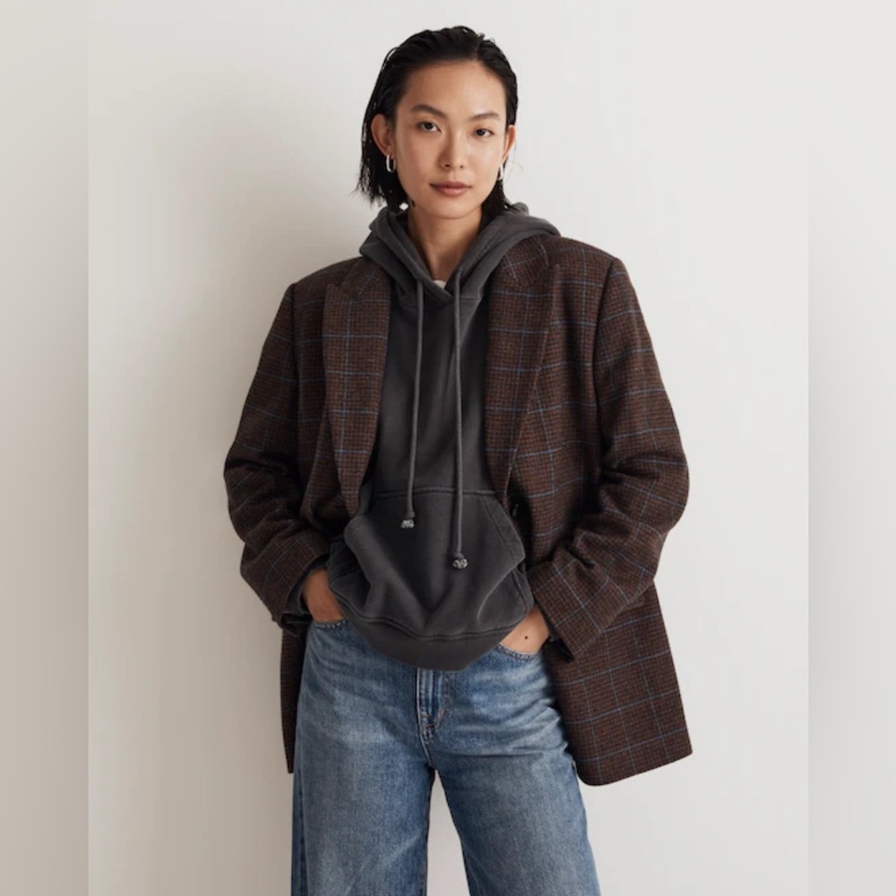 Madewell Bedford Oversized Blazer / Plaid Check